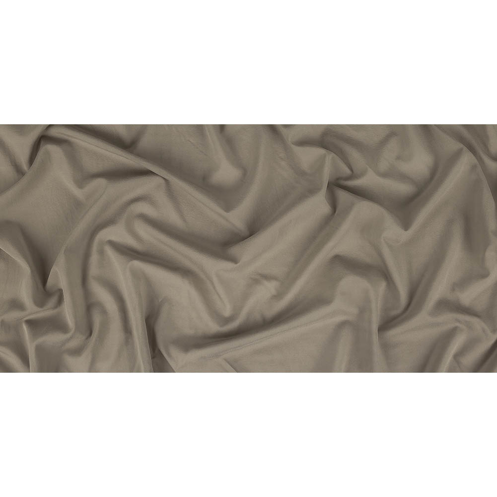 Gray Stretch Silk Chiffon