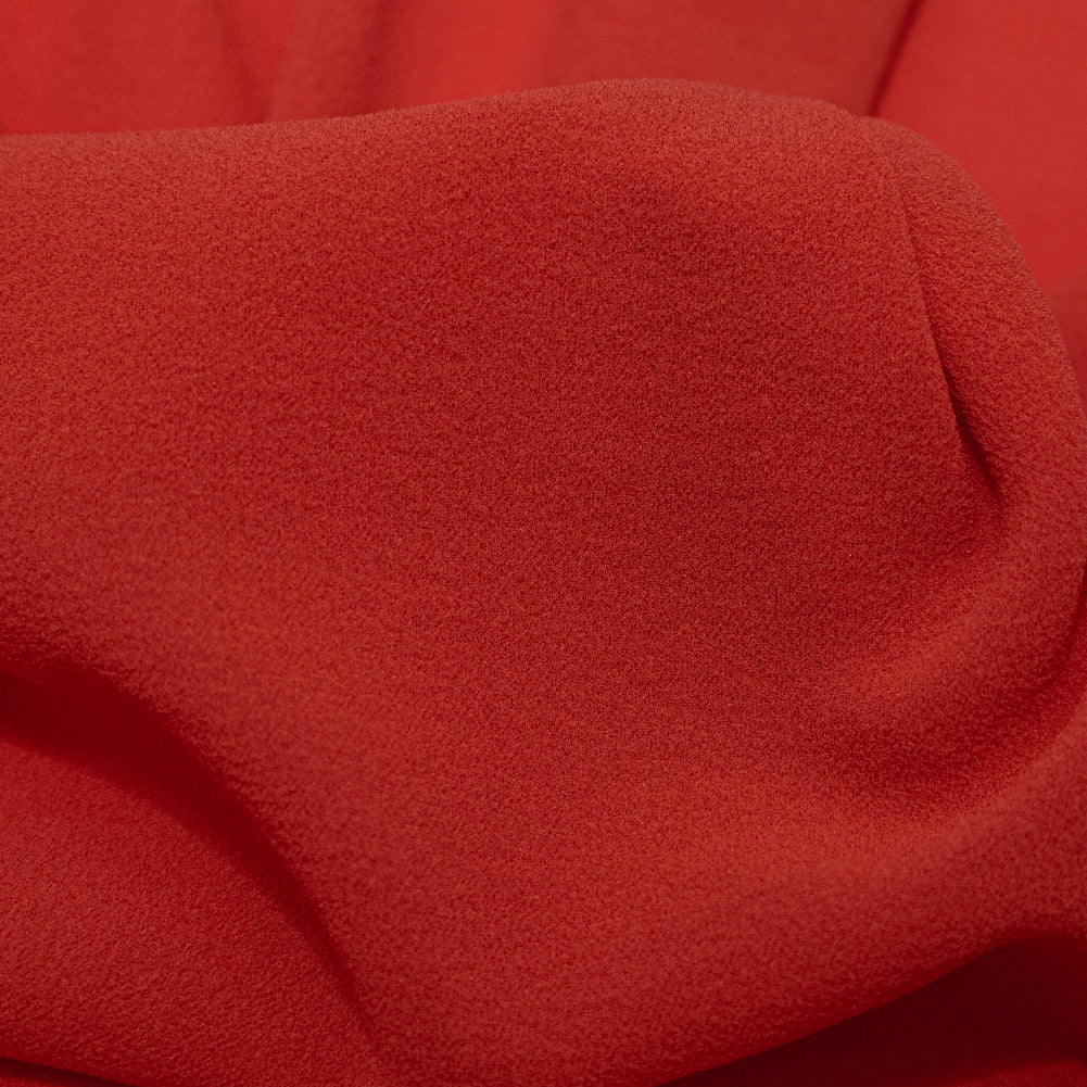 Scarlet Ibis Stretch Silk Georgette
