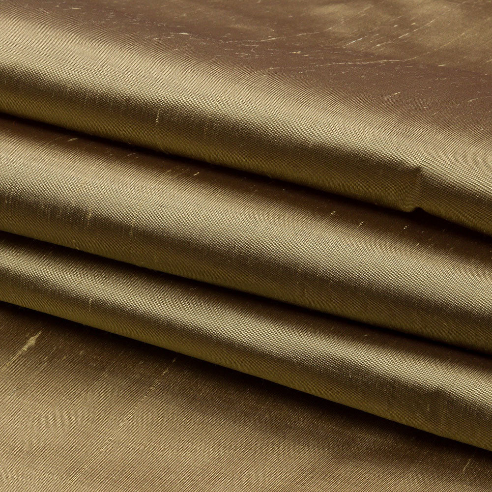 Silk Shantung - Tarnished Gold - Shantung Collection