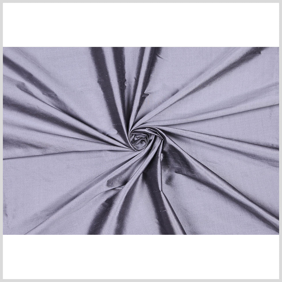 Silk Shantung - Iridescent Heather Gray - Shantung Collection