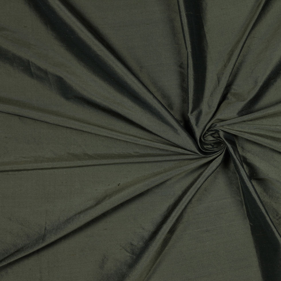 Silk Shantung - Dark Grass Green - Shantung Collection