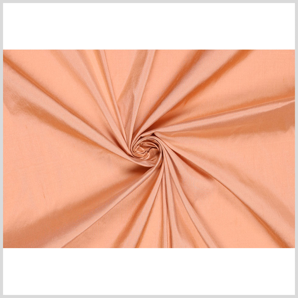 Silk Shantung - Dark Peach - Shantung Collection