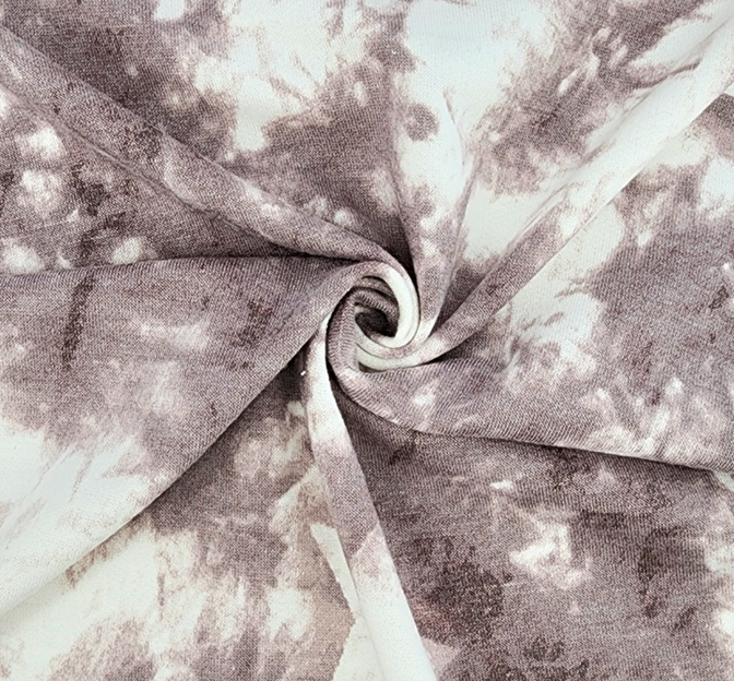 French Terry 1D1429 Mauve Polyester Rayon Spandex Fabric - Mauve, 58/60" Width