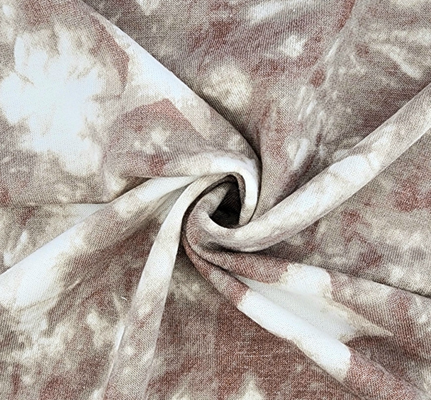 1 Yard Taupe French Terry Fabric Soft Stretch Knit for Casual Wear 58/60 Inches Wide