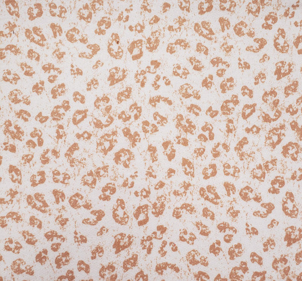 1 Yard French Terry Beige Rose Knit Fabric, Soft Stretch Polyester Rayon 58/60 Inches Wide