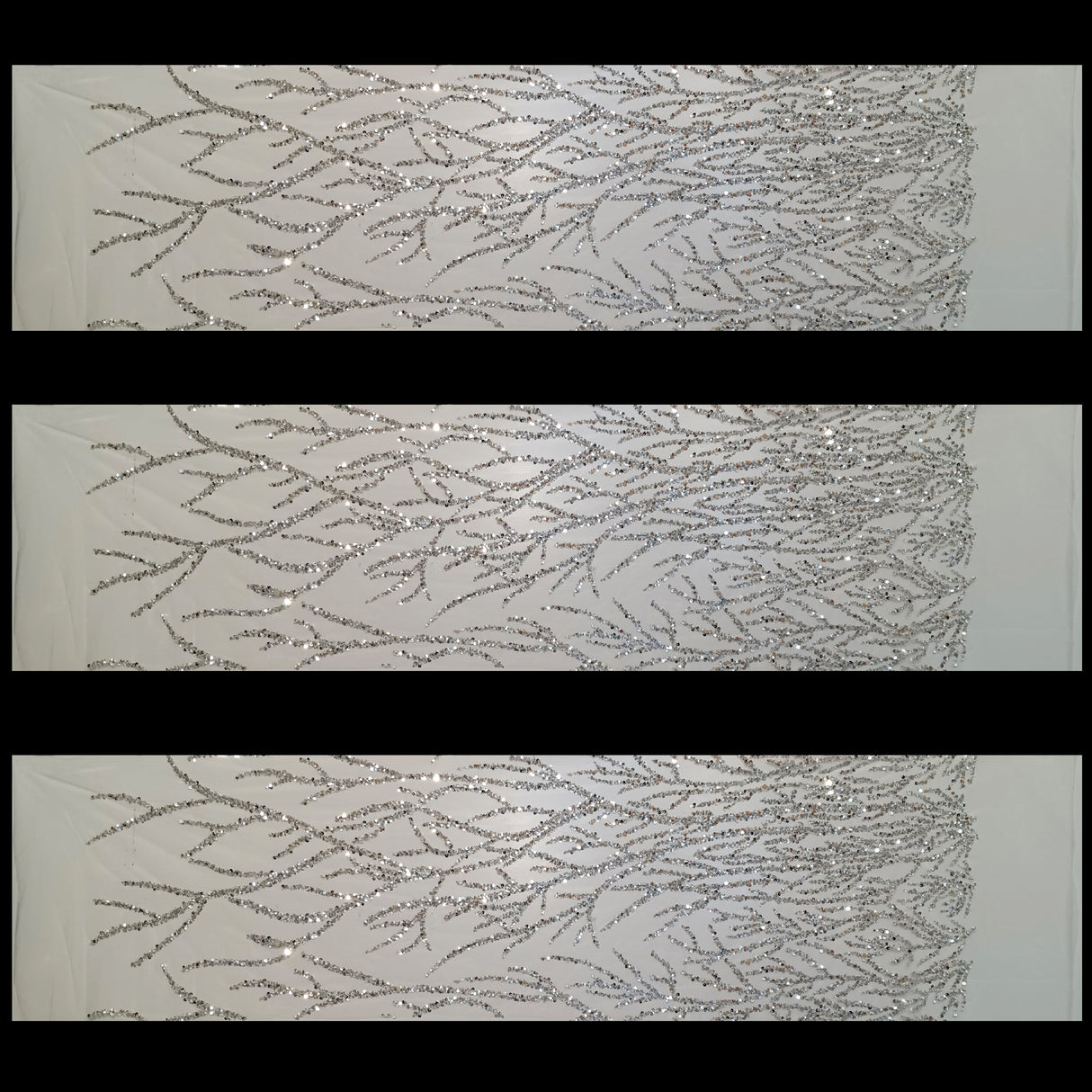 Beaded Sequined Lace Fabric