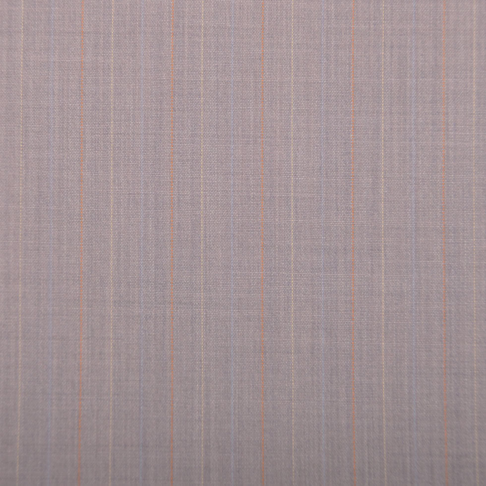 Light Gray/Sherbet/Baby Blue Striped Suiting