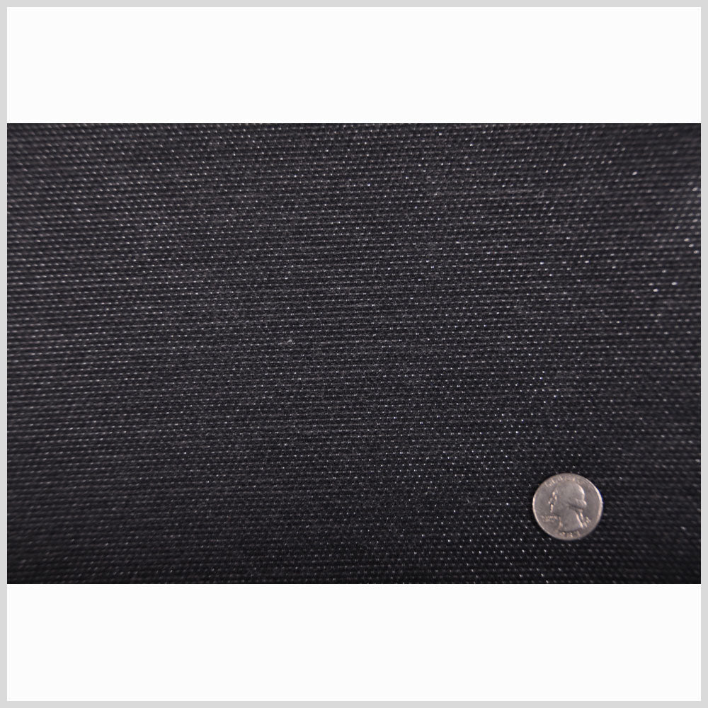 Carolina Herrera Swiss Pinstriped Metallic Black and Silver Novelty Wool Woven