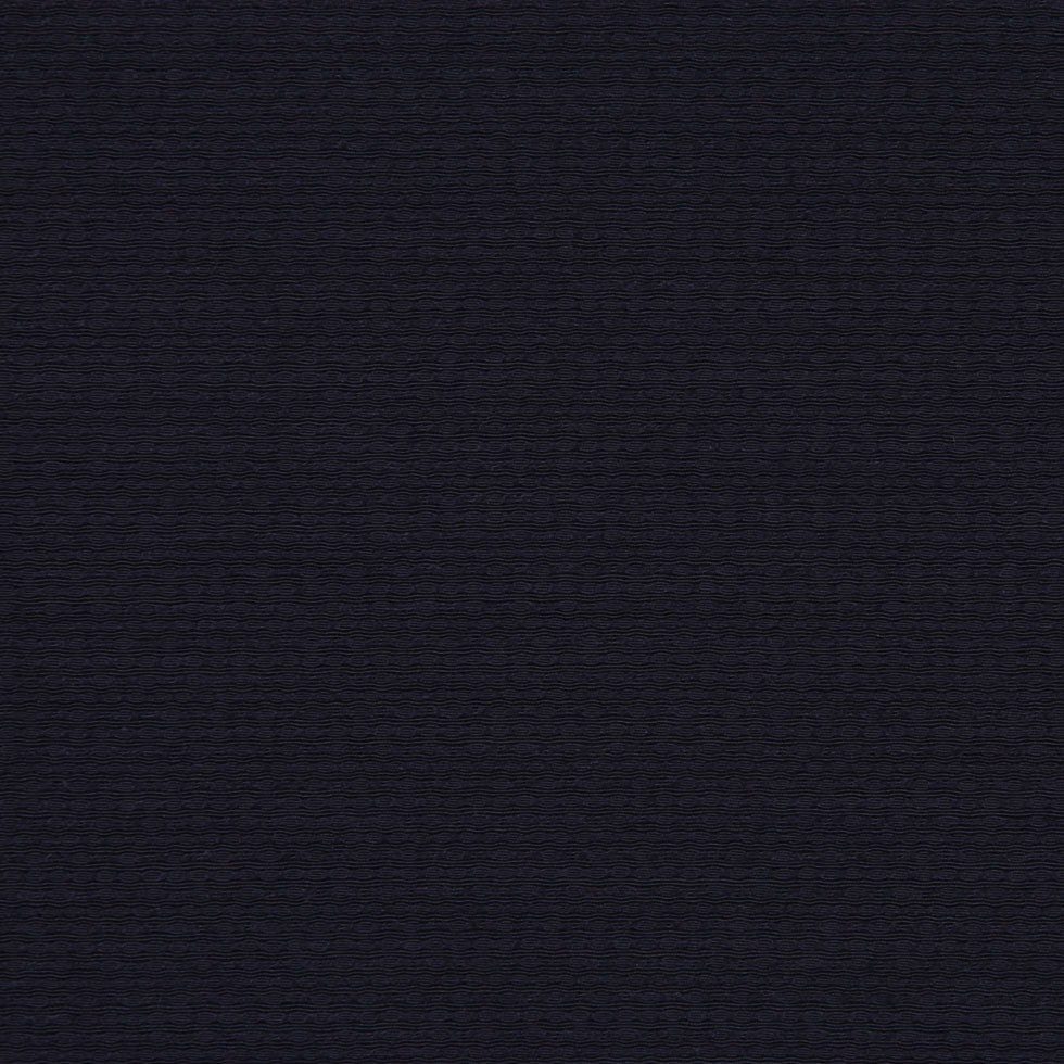 Black Wool and Rayon Matelasse