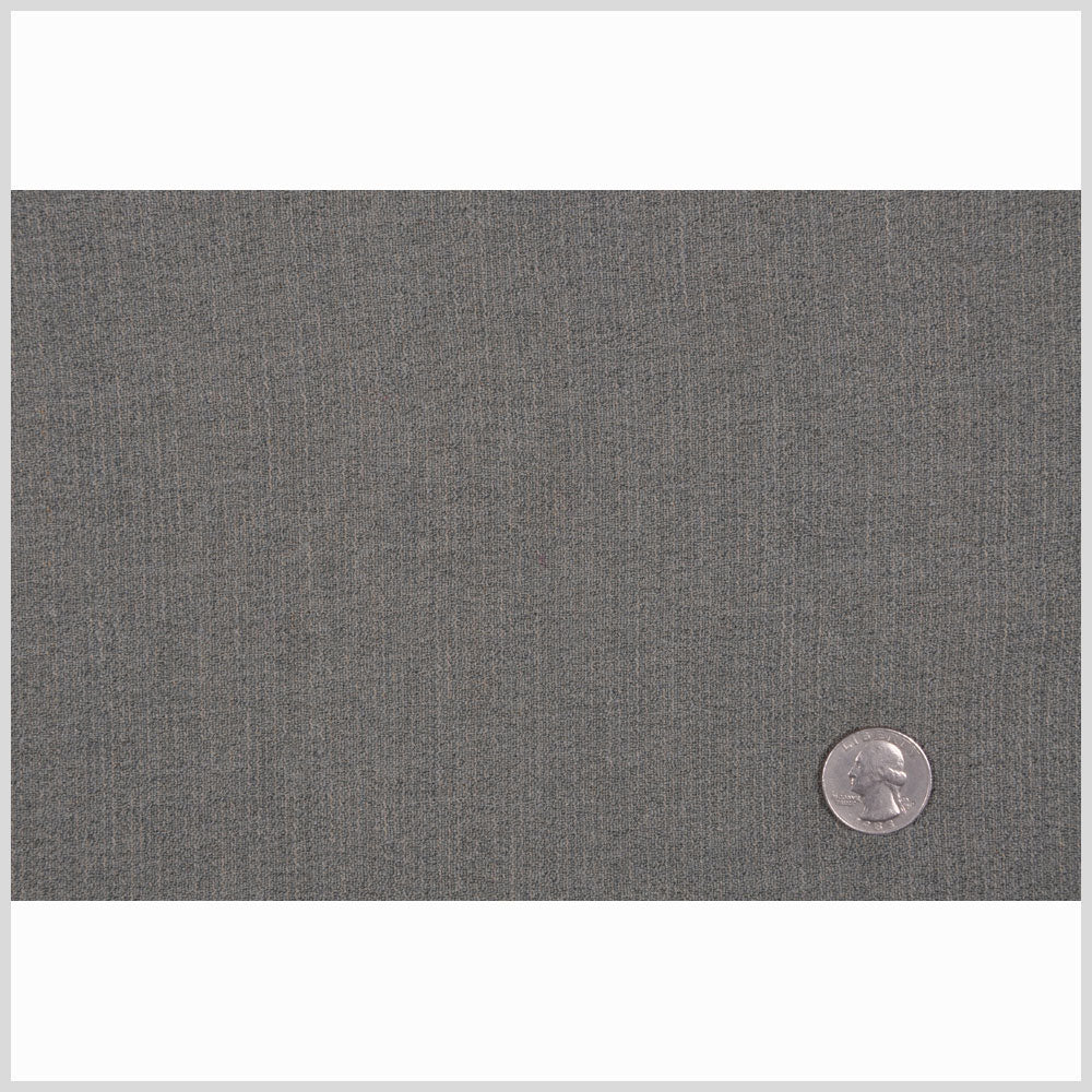 Olivine Green Solid Crepe Wool Blend