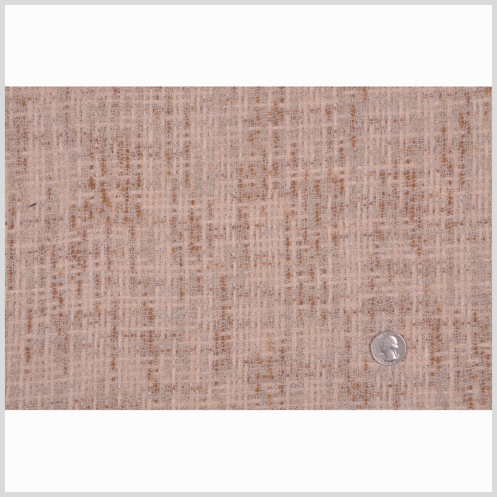 Famous NYC Designer Beige/Tan Solid Woven