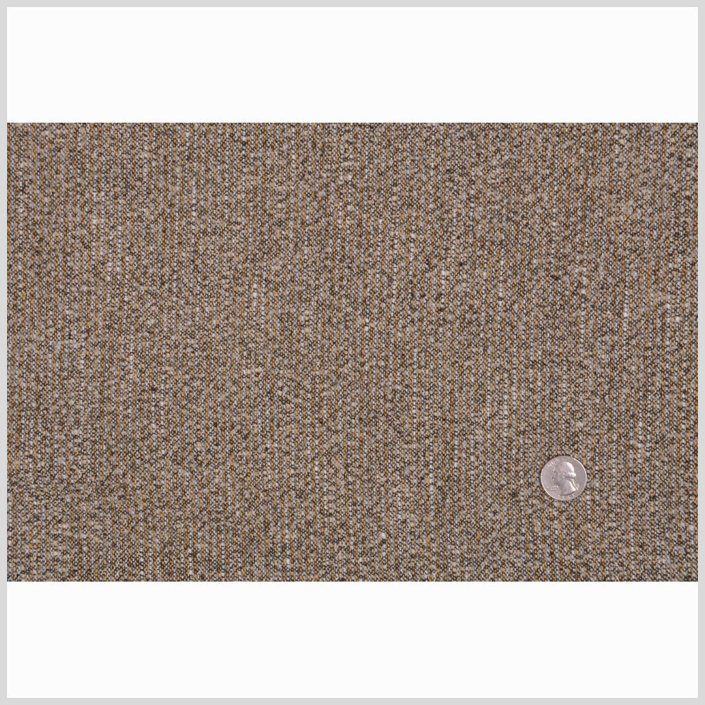 Italian Oscar de la Renta Moss/Chocolate/Off-White Wool Boucle