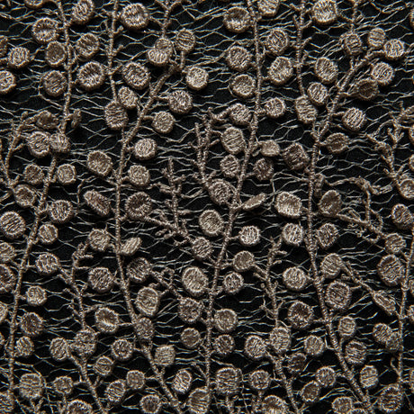 1 Yard Seagull Tulle Lace Fabric MP/P Dalang Embroidered Glorious Pattern 50/52" Wide