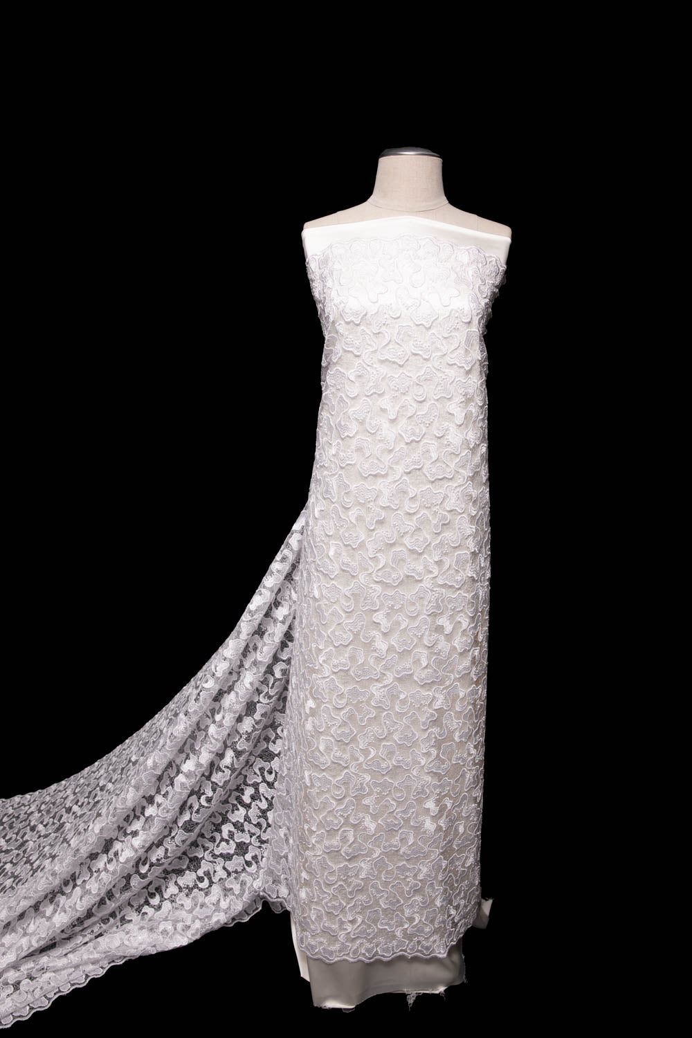 1 Yard Sparkly Embroidered Corded Lace Fabric with Sequins 50/51" Wide