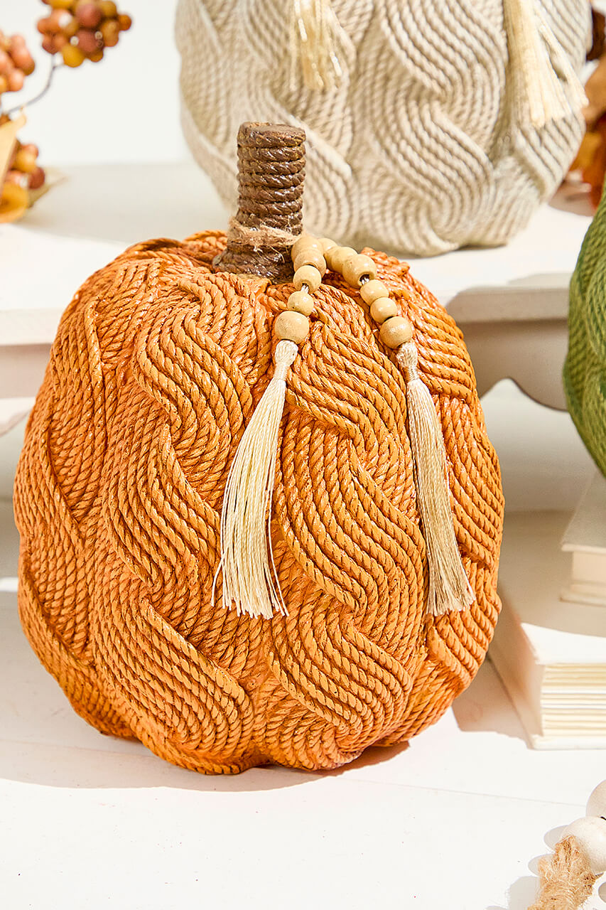 7.87" Resin Harvest Pumpkin