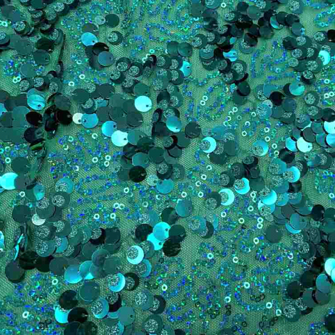 Stretch Mesh Sequin Fabric