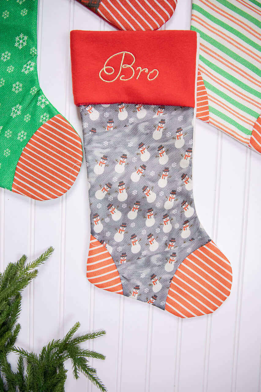 20” Fabric Holiday Stocking