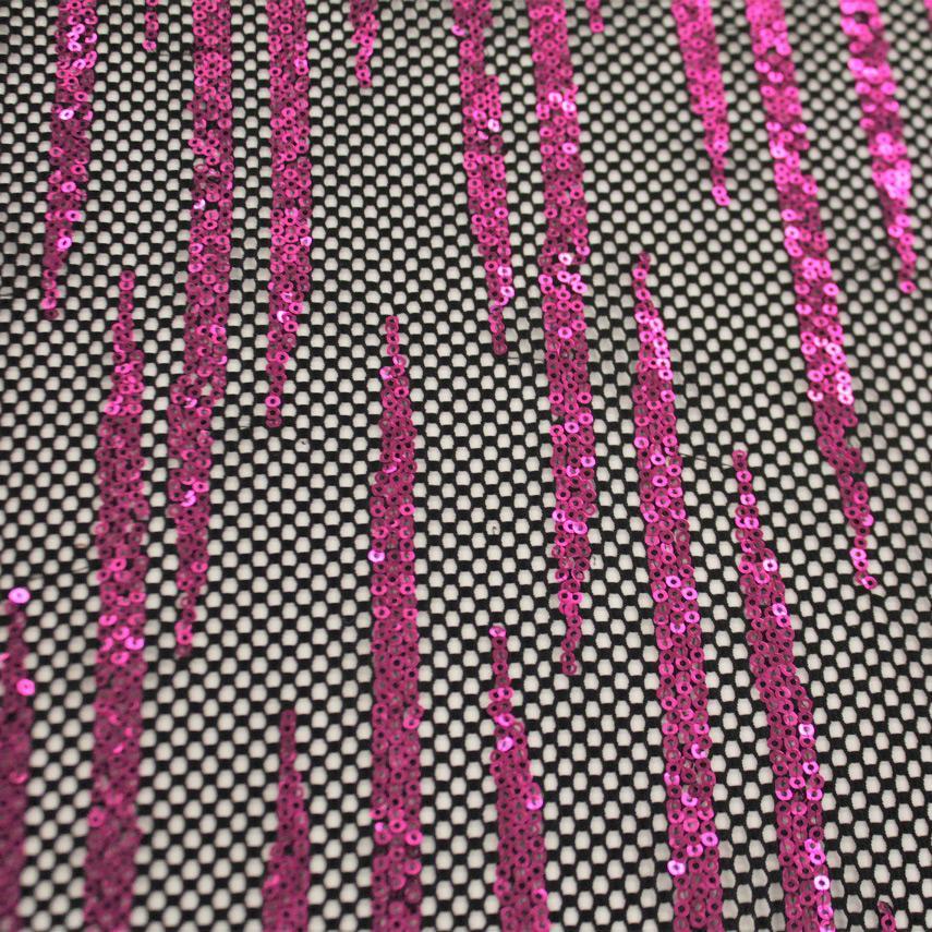 Sequin Stretch Mesh Black