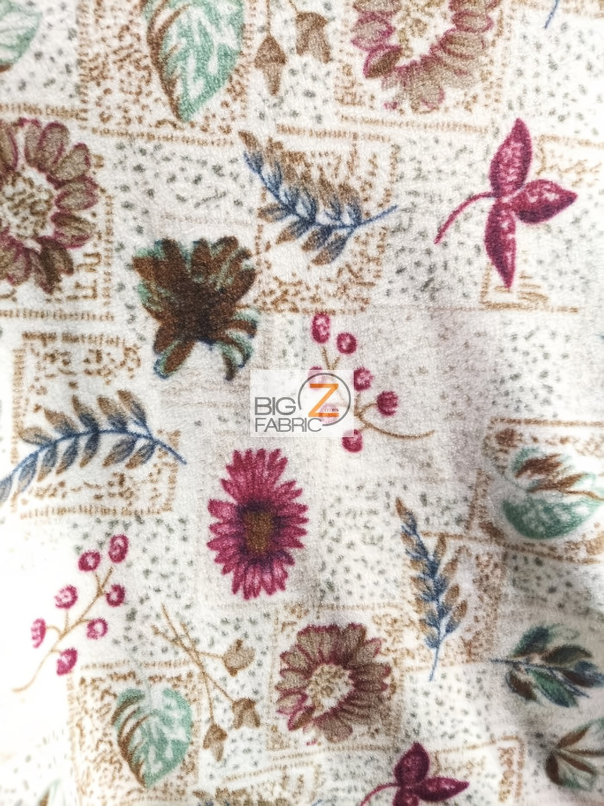 Floral Garden Printed Fleece Fabric