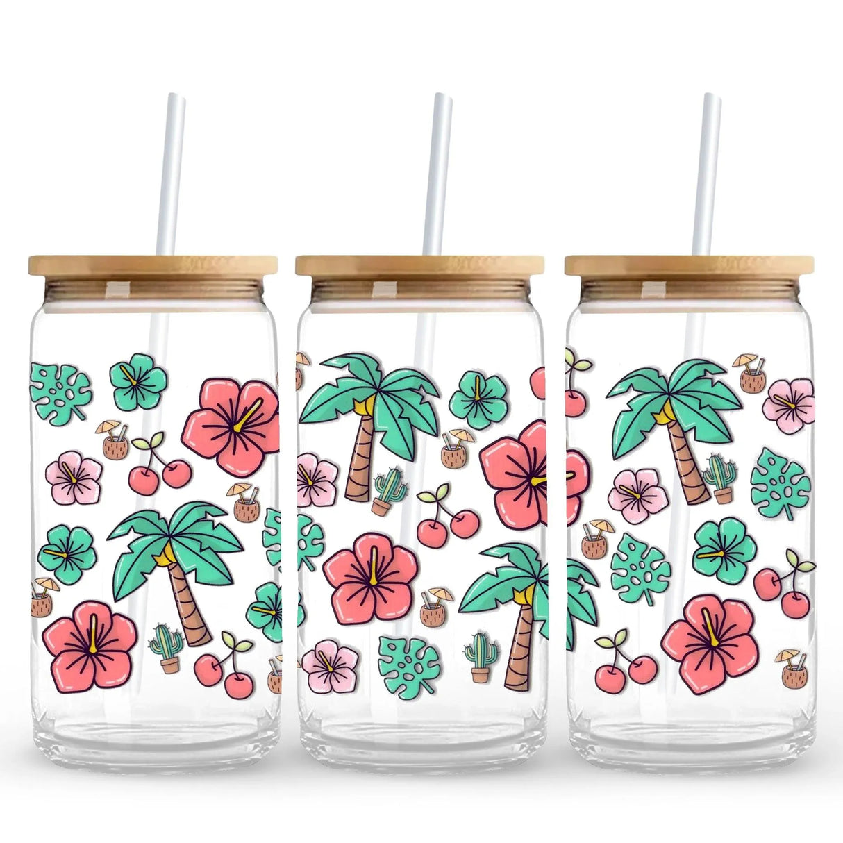 UV DTF Wrap - Florida Palms (9.7" x4.3")