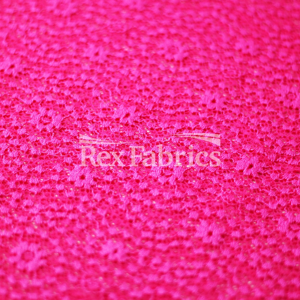 Sassy Stretch Lace Nylon Spandex Fabric - Multiple Colors, Floral Lace, 58/60" Width (1 Yard)