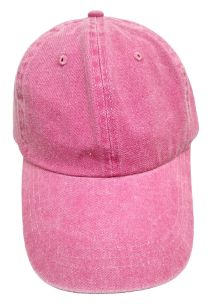 Mega Cap Cotton Twill Cap - Fuchsia, Low Profile, Unstructured, Six Panel (1 Cap)