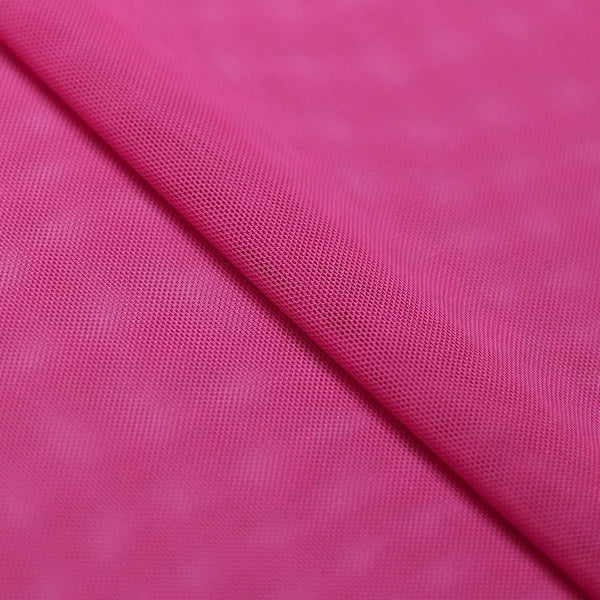 Power Mesh Nylon Spandex Fabric - 4-Way Stretch, 58" Width, 83 GSM (1 Yard)