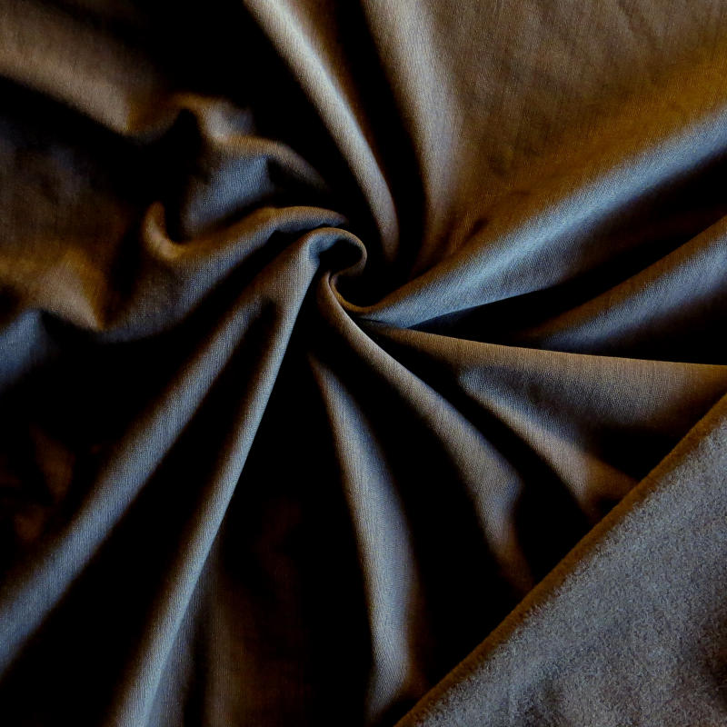 Polartec Powerstretch Fleece Knit Fabric - Fudge Brown Striated