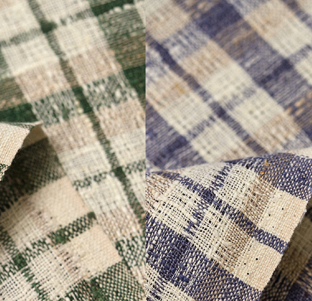 Linen Rustic Plaid Mesh