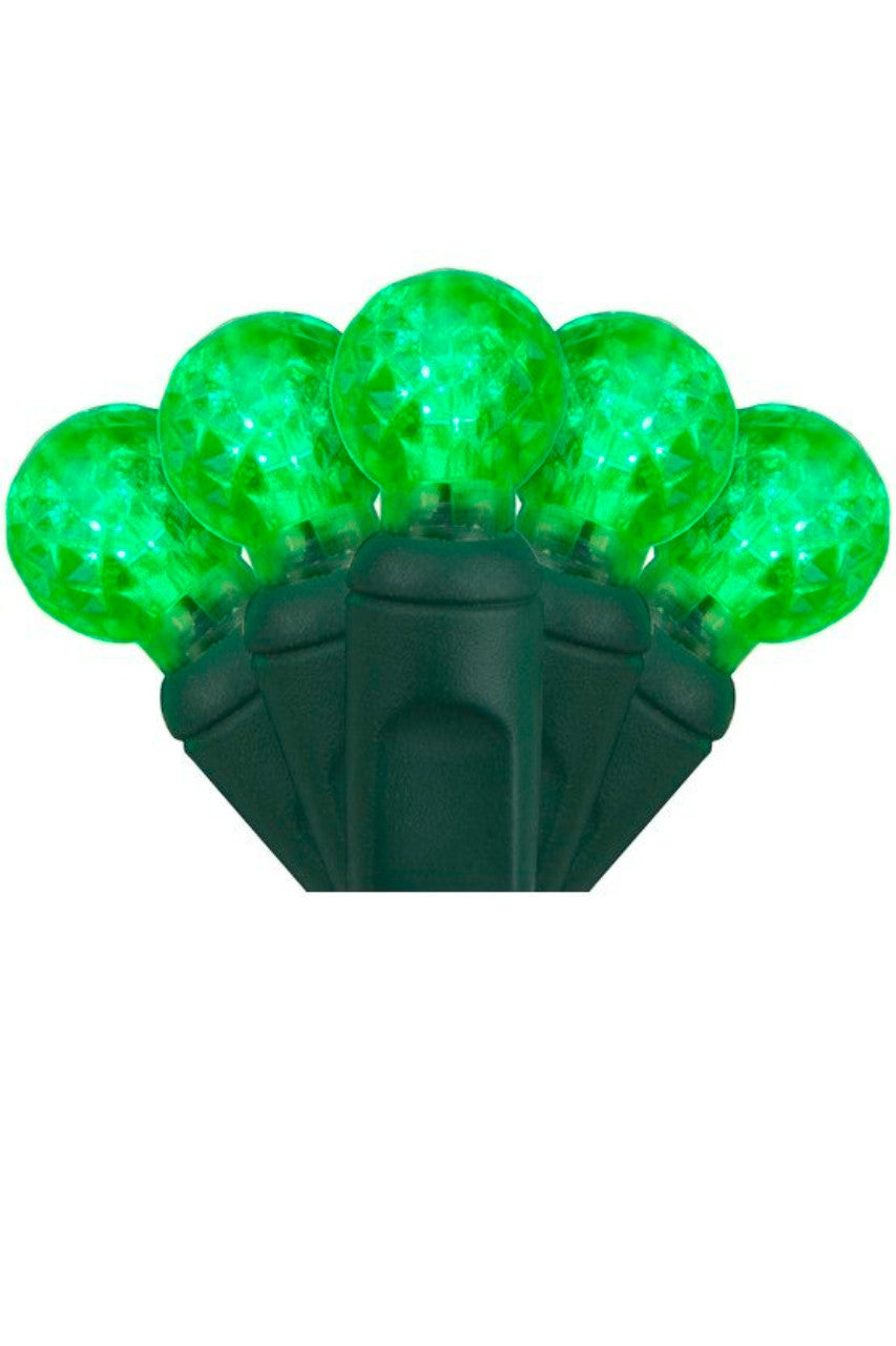 G12 70L 4" Spacing – Green LED String Lights