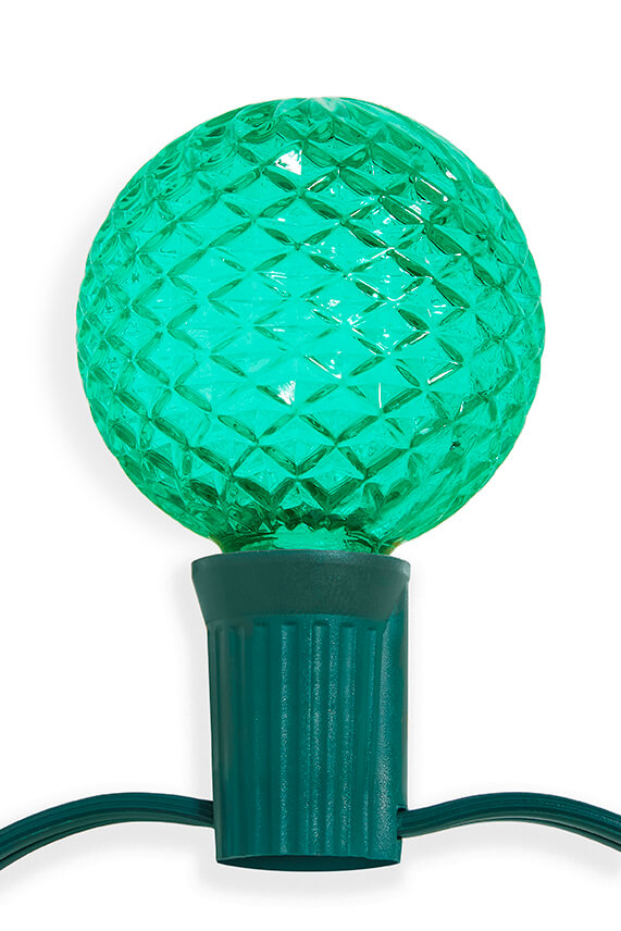 G50 Wonderful LED SMD Bulb (25 bulbs/bag) - Faceted, Green