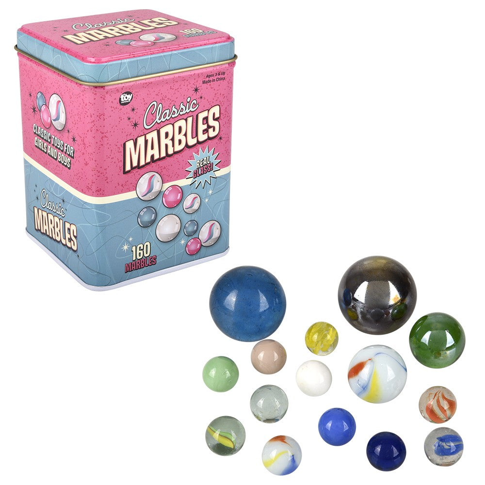 Marbles in Tin Box (160 Pc Box)