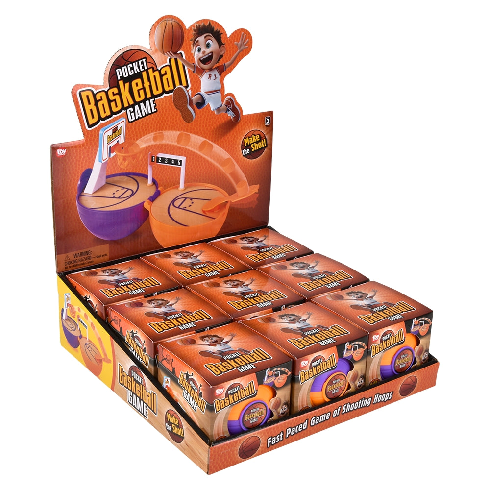 Pocket Ball Basketball Game (9 Ct Display)