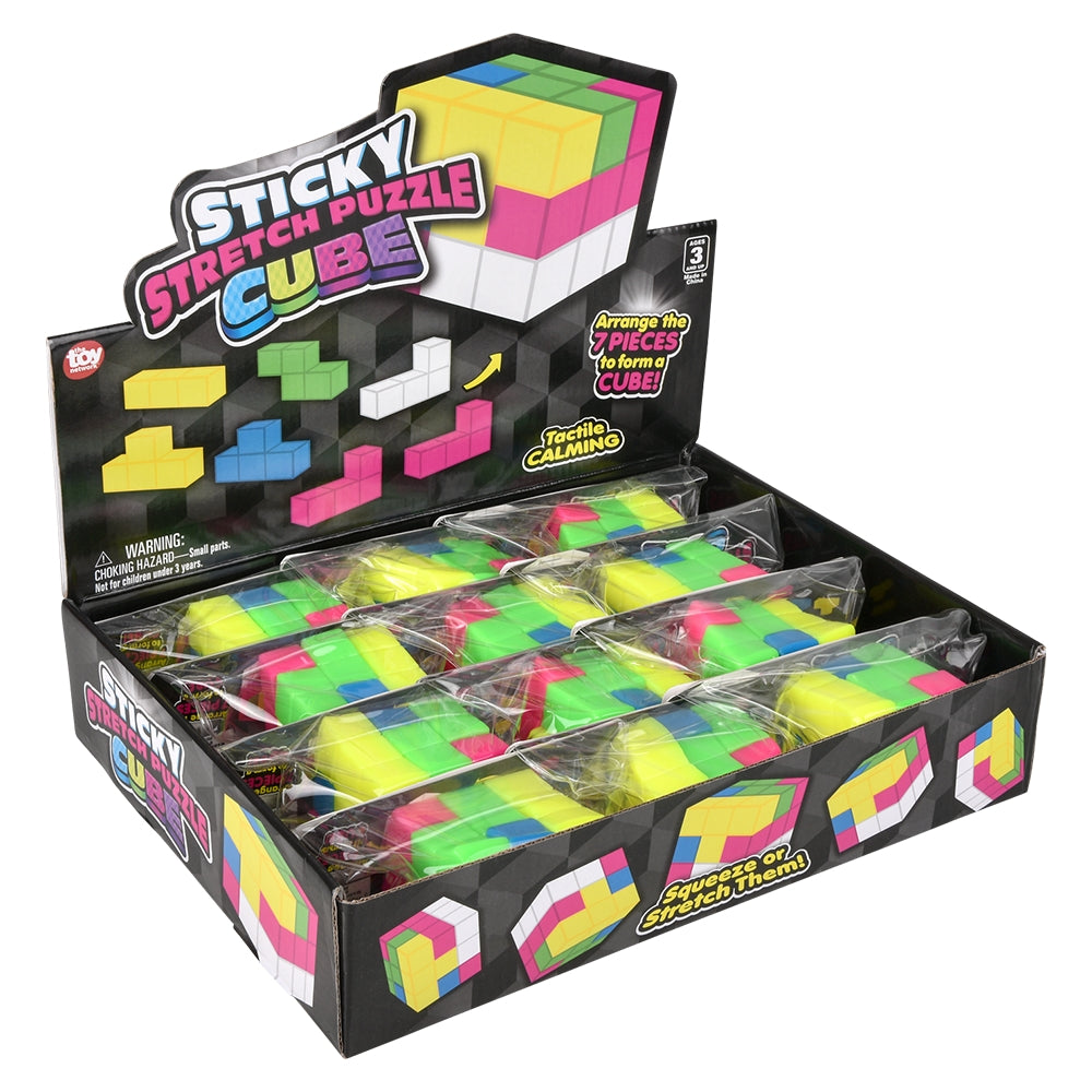 Sticky Stretch Puzzle Cube (12 PC Display)