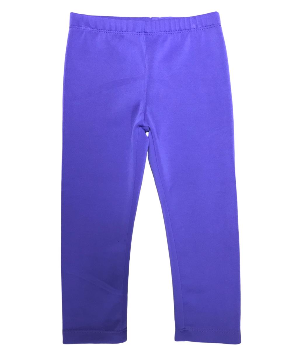 Unik Girl Polyester Leggings - Polyester Fabric, Solid Color, Girls Leggings, Sizes 2-12 (1 Piece)