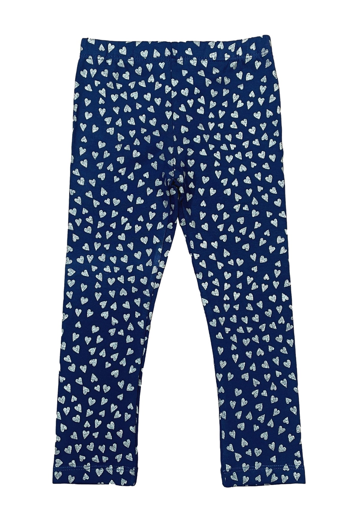 Unik Girl Cotton Print Legging Cotton Spandex Fabric - Leopard, Navy Hearts, Maroon Floral, Stretchy, Sizes 2-12 (1 Piece)