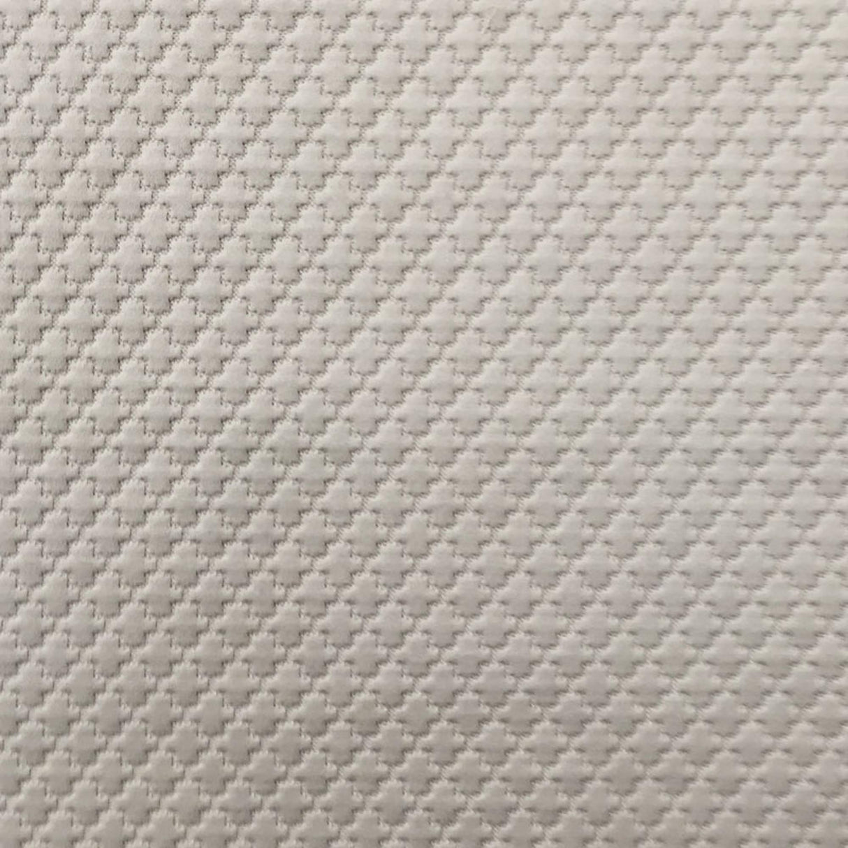 Geo Fabric Cotton Polyester Fabric - Embossed Geometric Design, Beige, 58" Width (1 Yard)