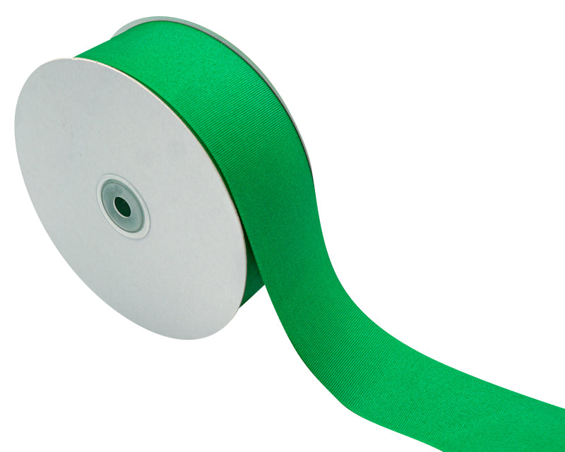 2"x 50 yards Emerald Polyester Grosgrain Gift Ribbon