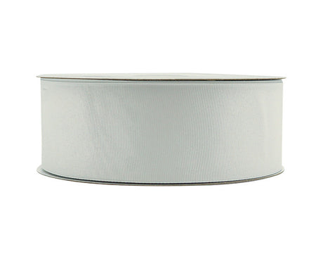 2"x 50 yards White Polyester Grosgrain Gift Ribbon