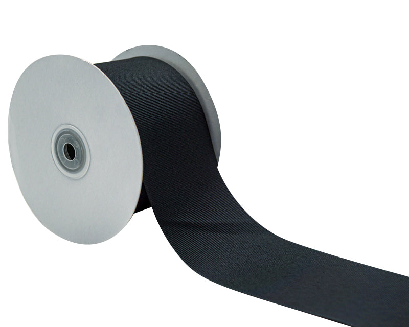 3"x 50 yards Black Polyester Grosgrain Gift Ribbon
