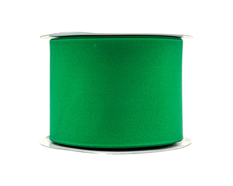 3"x 50 yards Emerald Polyester Grosgrain Gift Ribbon