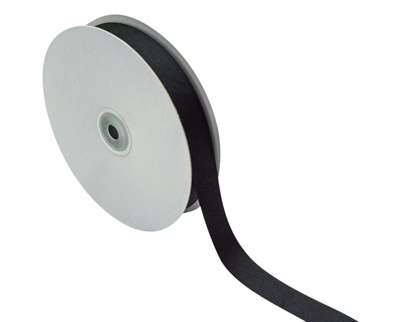 7/8"x 50 yards Black Polyester Grosgrain Gift Ribbon