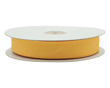 7/8"x 50 yards Gold Yellow Polyester Grosgrain Gift Ribbon