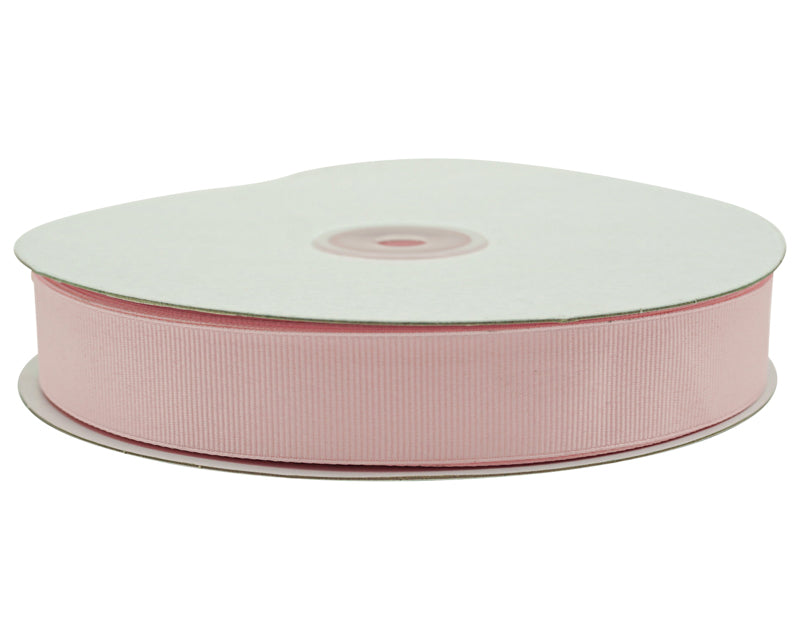 7/8"x 50 yards Pink Polyester Grosgrain Gift Ribbon