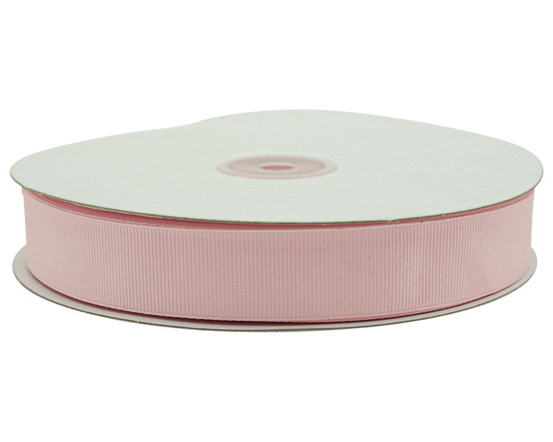 7/8"x 50 yards Pink Polyester Grosgrain Gift Ribbon - Pack of 10