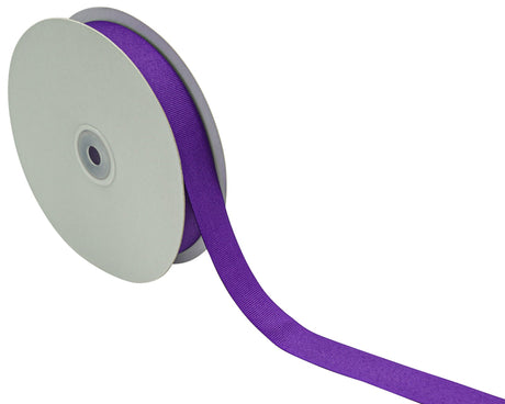 7/8"x 50 yards Purple Polyester Grosgrain Gift Ribbon