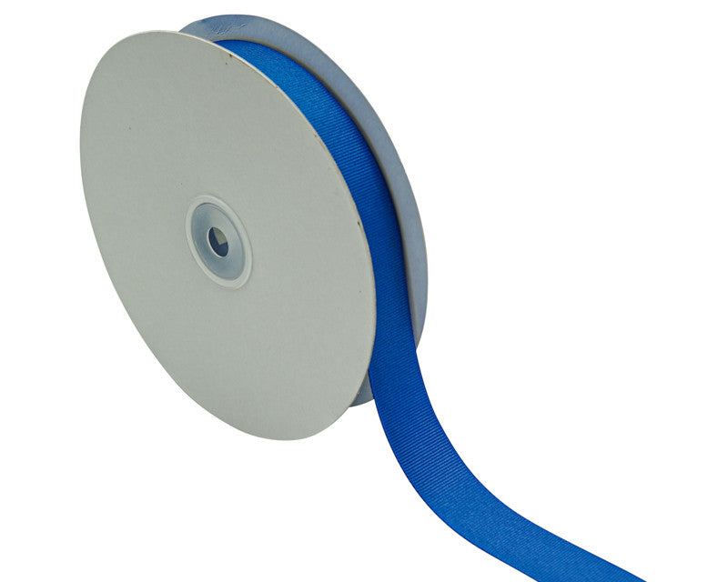 7/8"x 50 yards Royal Blue Polyester Grosgrain Gift Ribbon - Pack of 10