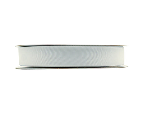 7/8"x 50 yards White Polyester Grosgrain Gift Ribbon