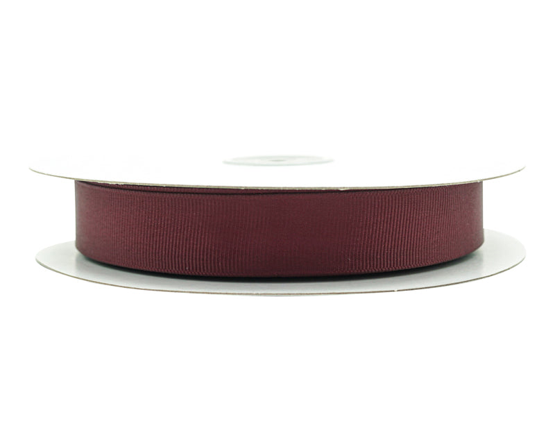 7/8"x 50 yards Wine Polyester Grosgrain Gift Ribbon