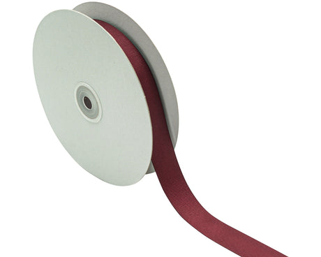7/8"x 50 yards Wine Polyester Grosgrain Gift Ribbon
